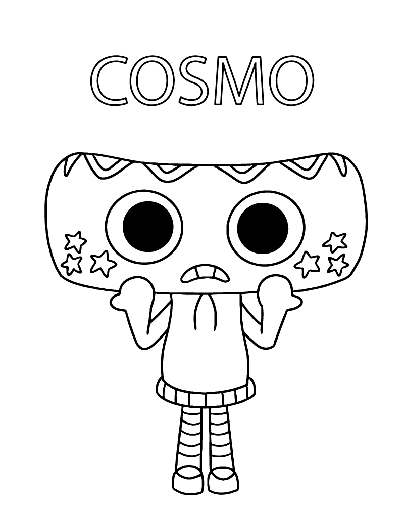 Dibujo de Dandy S World Cosmo Coloring Page para Colorear