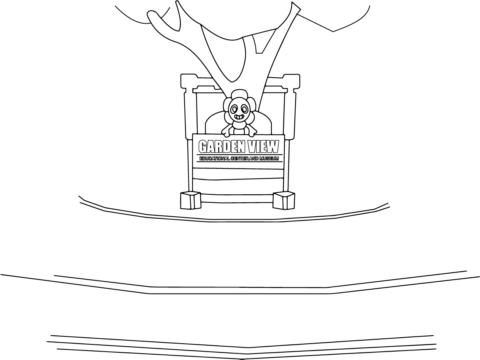Dibujo de Dandy S World Garden View Center Coloring Page para Colorear