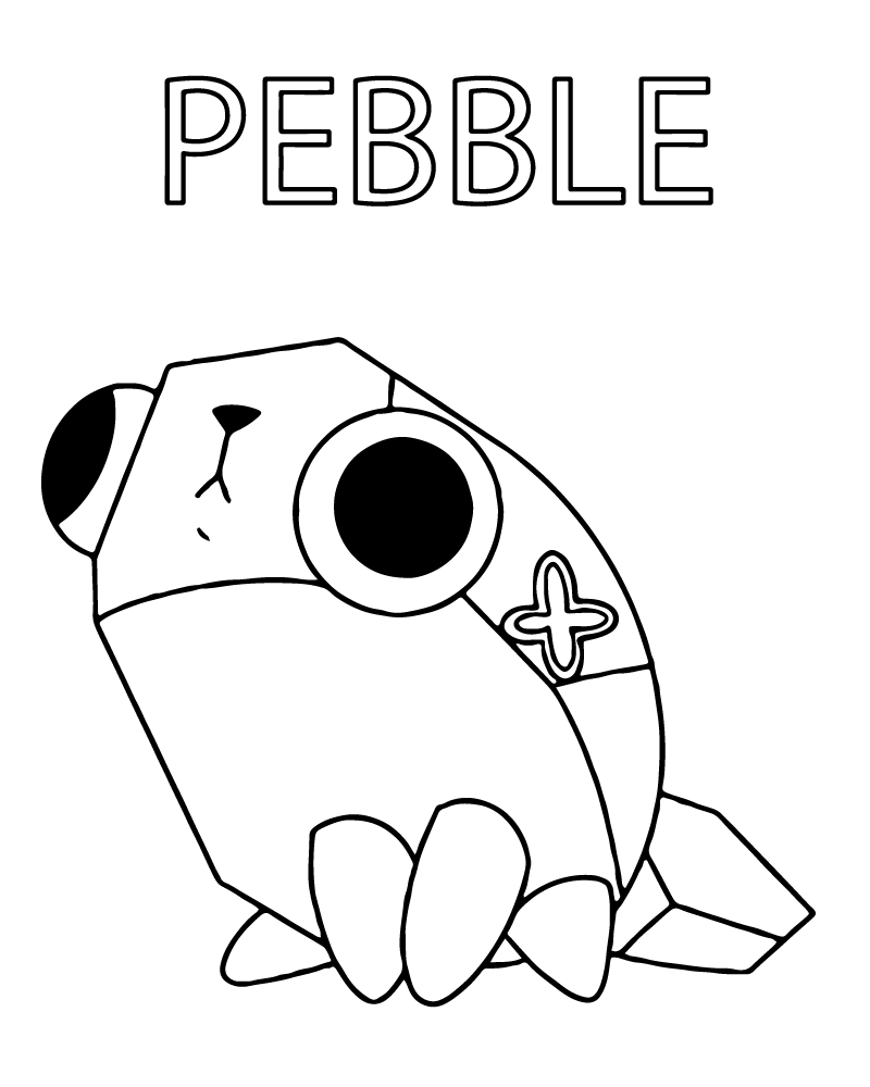 Dibujo de Dandy S World Pebble Coloring Page para Colorear