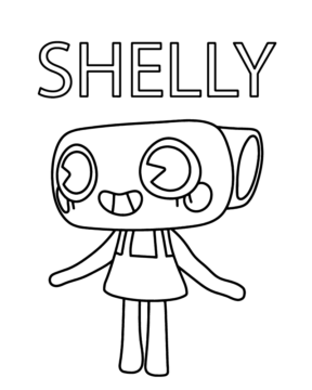 Dibujo de Dandy S World Shelly Coloring Page para Colorear