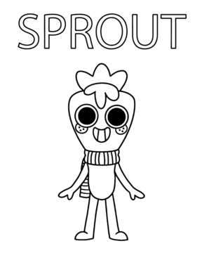 Dibujo de Dandy S World Sprout Coloring Page para Colorear
