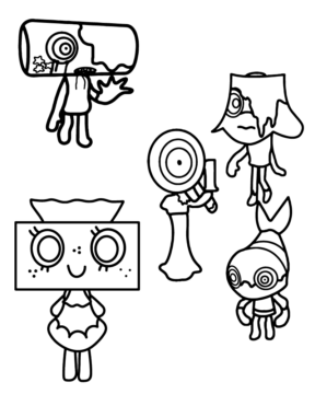 Dibujo de Dandy S World Toon Characters Coloring Pages para Colorear
