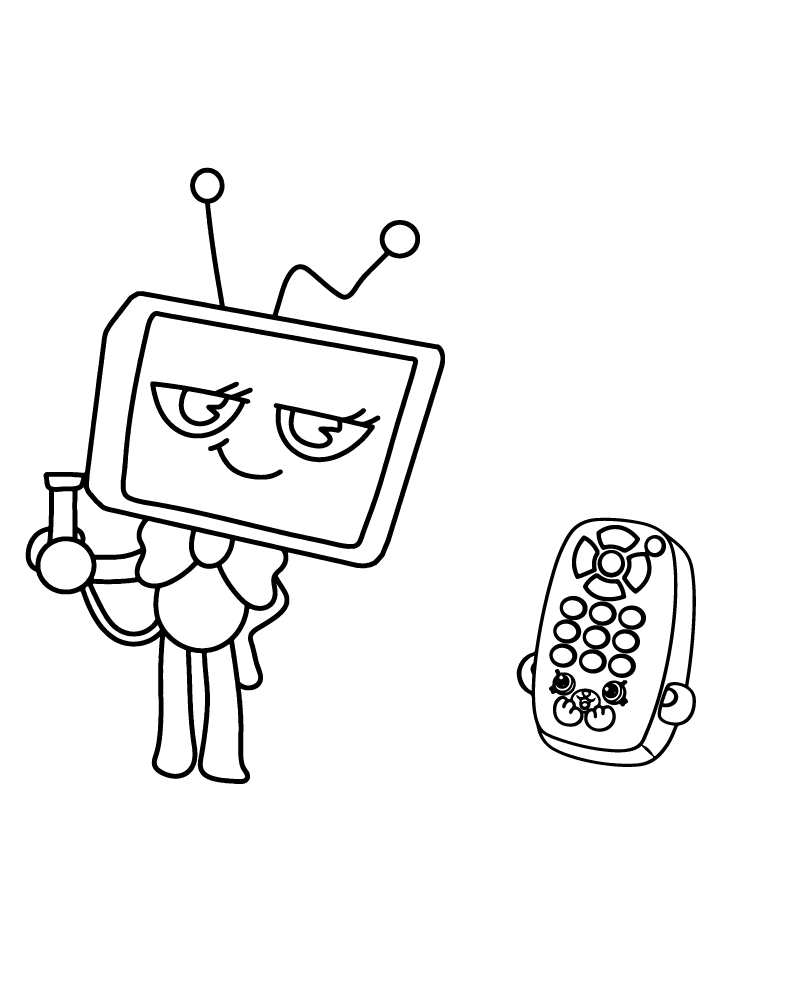 Dibujo de Dandy S World Vee Coloring Page para Colorear