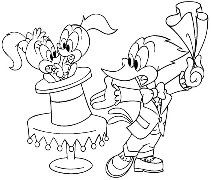 Dibujo de Mago Woody para Colorear