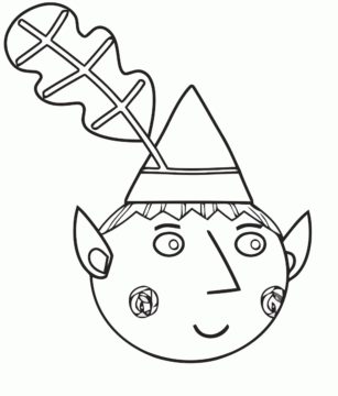 Dibujo de Cara de Ben para Colorear