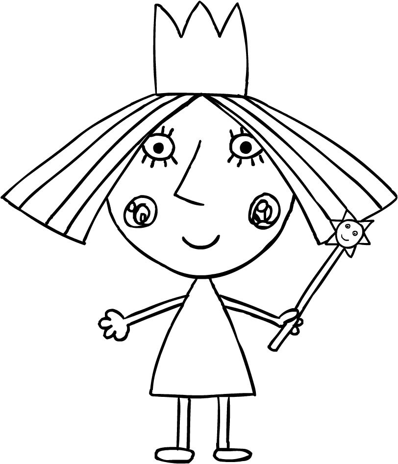 Dibujo de Princesa Holly para Colorear