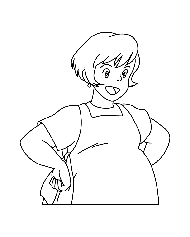 Dibujo de Fat Kiki Coloring Page para Colorear