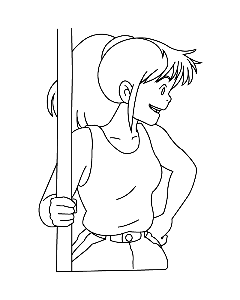 Dibujo de Kiki Happy Coloring For Kids para Colorear
