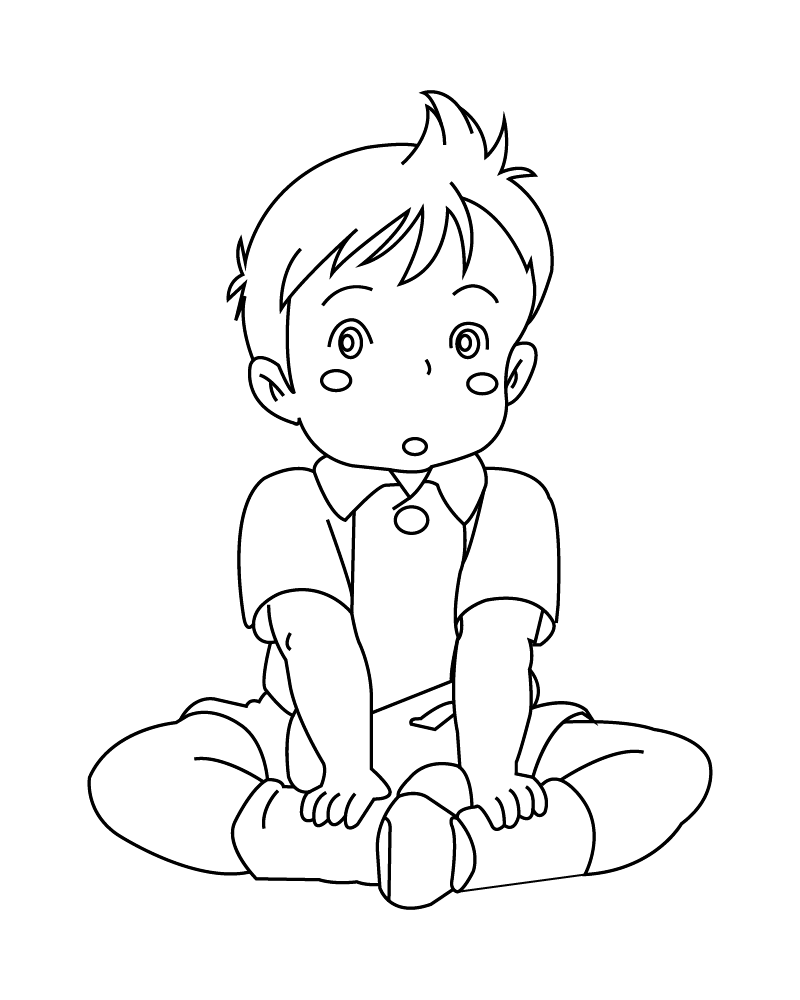 Dibujo de Kikis Delivery Service Kawaii Coloring Page para Colorear
