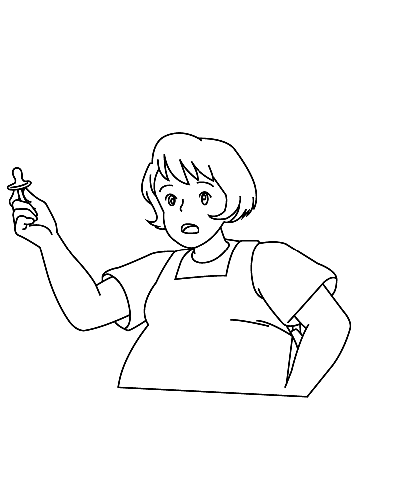 Dibujo de Worried Kiki Coloring Sheet para Colorear