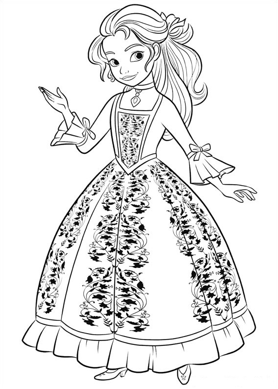 Dibujo de 1535076174 Princess Isabel A4 para Colorear