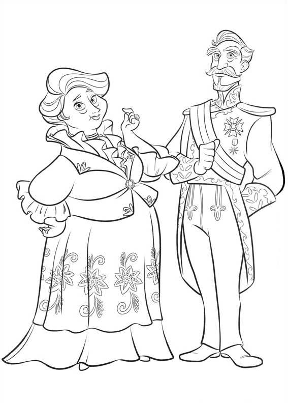 Dibujo de Luisa y Francisco para Colorear