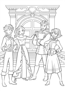 Dibujo de Mateo Elena y Naomi Gabe para Colorear