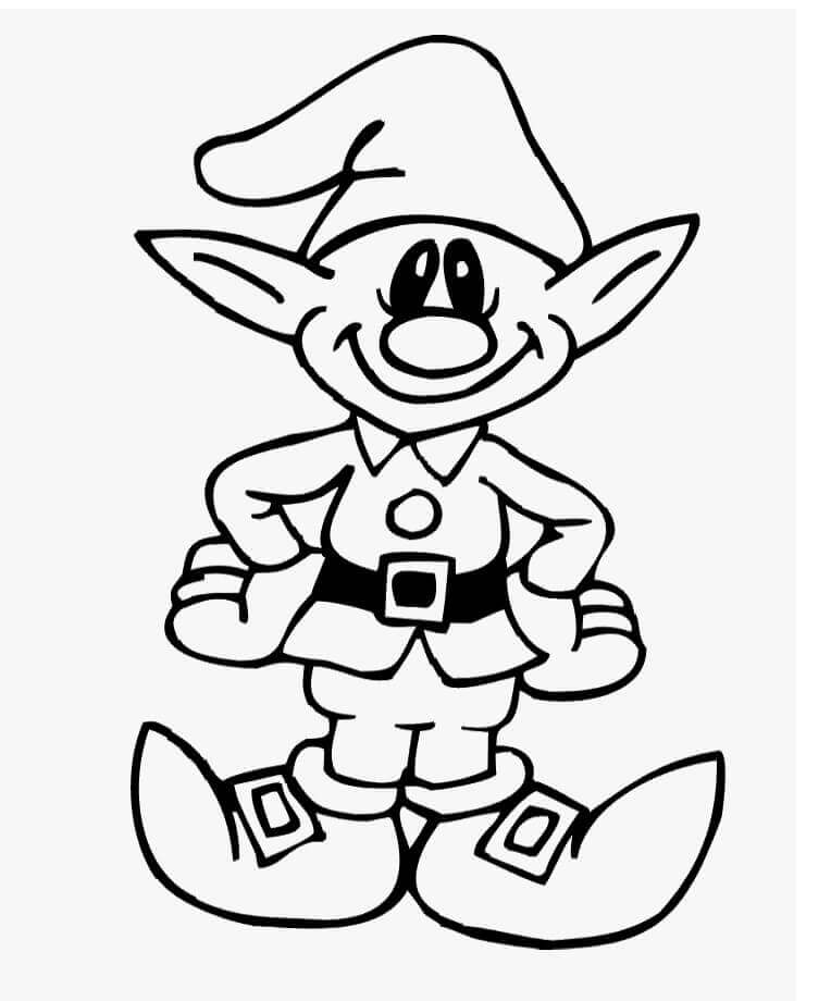 Dibujo de Duende Divertido 1 para Colorear