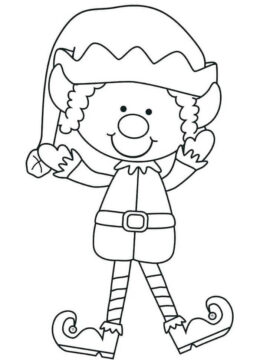 Dibujo de Pequeo Elfo 1 para Colorear