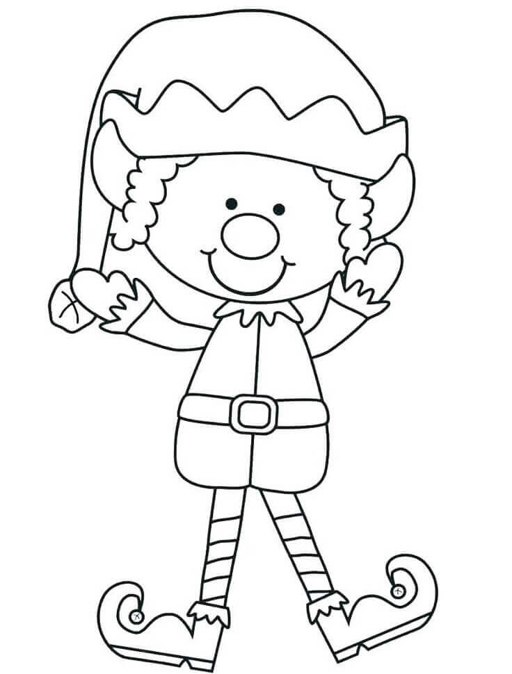 Dibujo de Pequeo Elfo 1 para Colorear