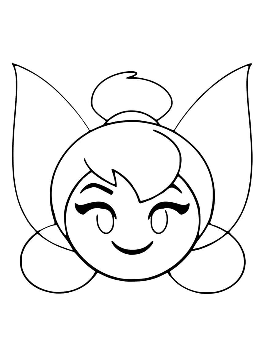 Dibujo de Emoticonos de Hadas para Colorear