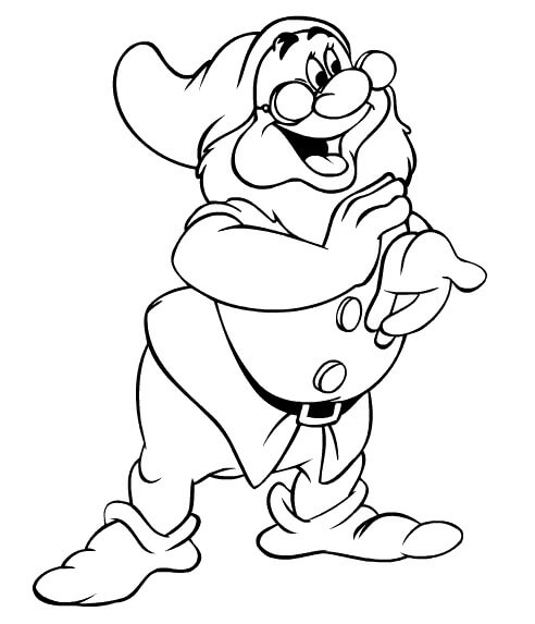 Dibujo de Dwaf Divertido para Colorear