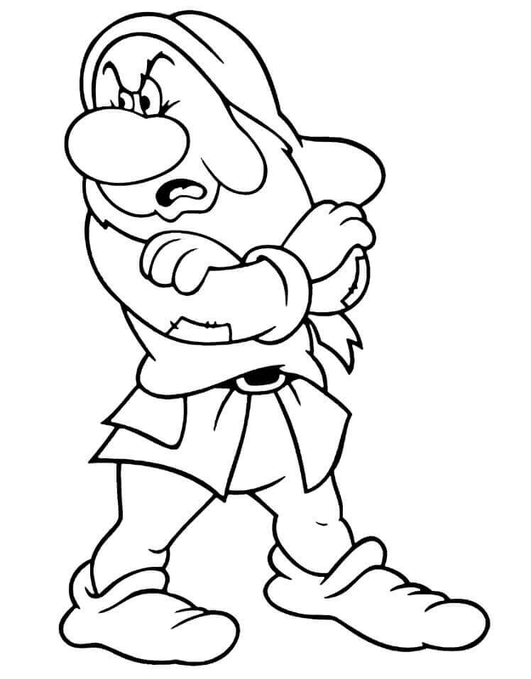 Dibujo de Enano Grun para Colorear