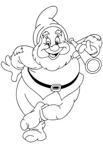 Dibujo de Enano de Blancanieves para Colorear