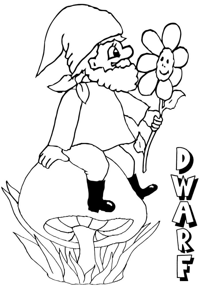 Dibujo de Pequeo Enano para Colorear