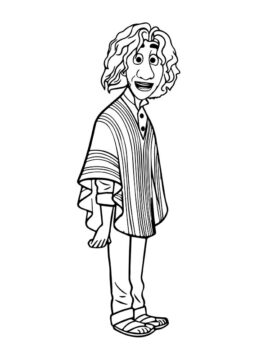 Dibujo de Imgi 13 Smiling Bruno Madrigal Coloring Page para Colorear