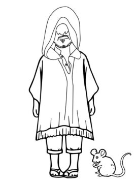 Dibujo de Imgi 17 Bruno With Covered Face Coloring Page para Colorear