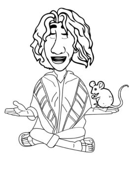 Dibujo de Imgi 18 Bruno With Rat On Palm Coloring Page para Colorear