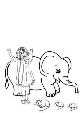 Dibujo de Imgi 20 Bruno Madrigal Rats And Elephant Coloring Page para Colorear