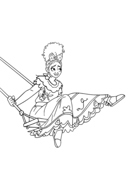 Dibujo de Imgi 10 Encanto Dolores Swinging Coloring Page para Colorear