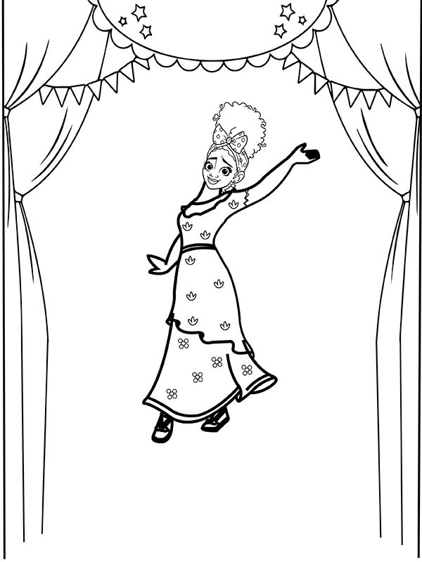 Dibujo de Imgi 14 Dolores Madrigal In Theater Coloring Page para Colorear