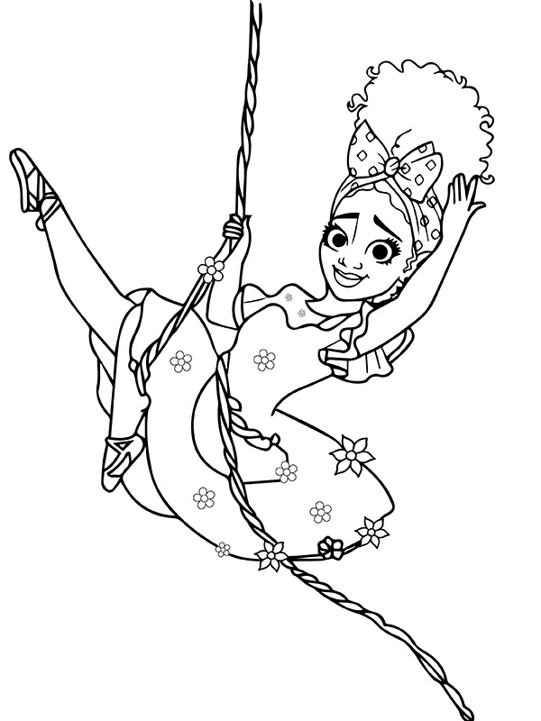 Dibujo de Imgi 6 Encanto Dolores Swinging On Vine Coloring Page para Colorear