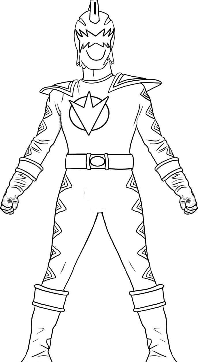 Dibujo de Dinosaurio Blanco Trueno Guardabosque para Colorear