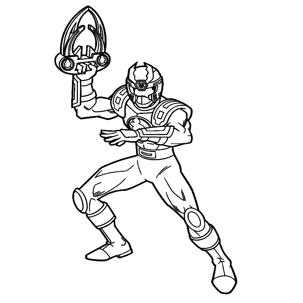Dibujo de Energía Trueno Guardabosque para Colorear