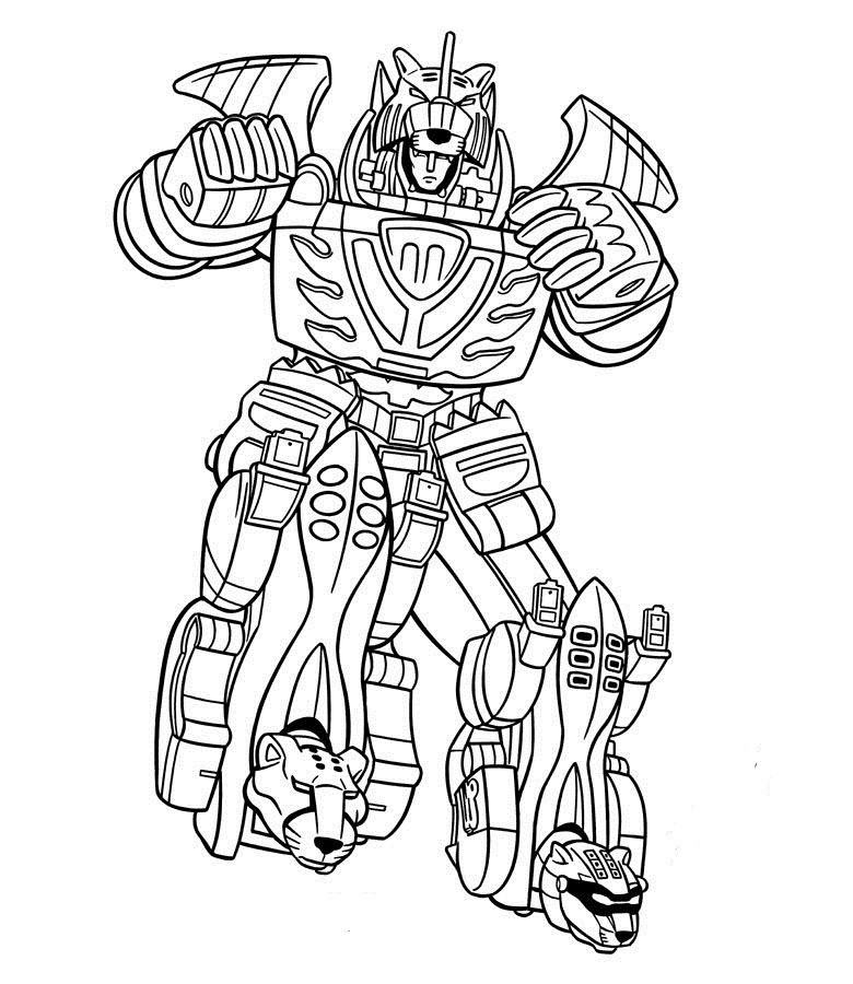 Dibujo de Fresco Megazord para Colorear