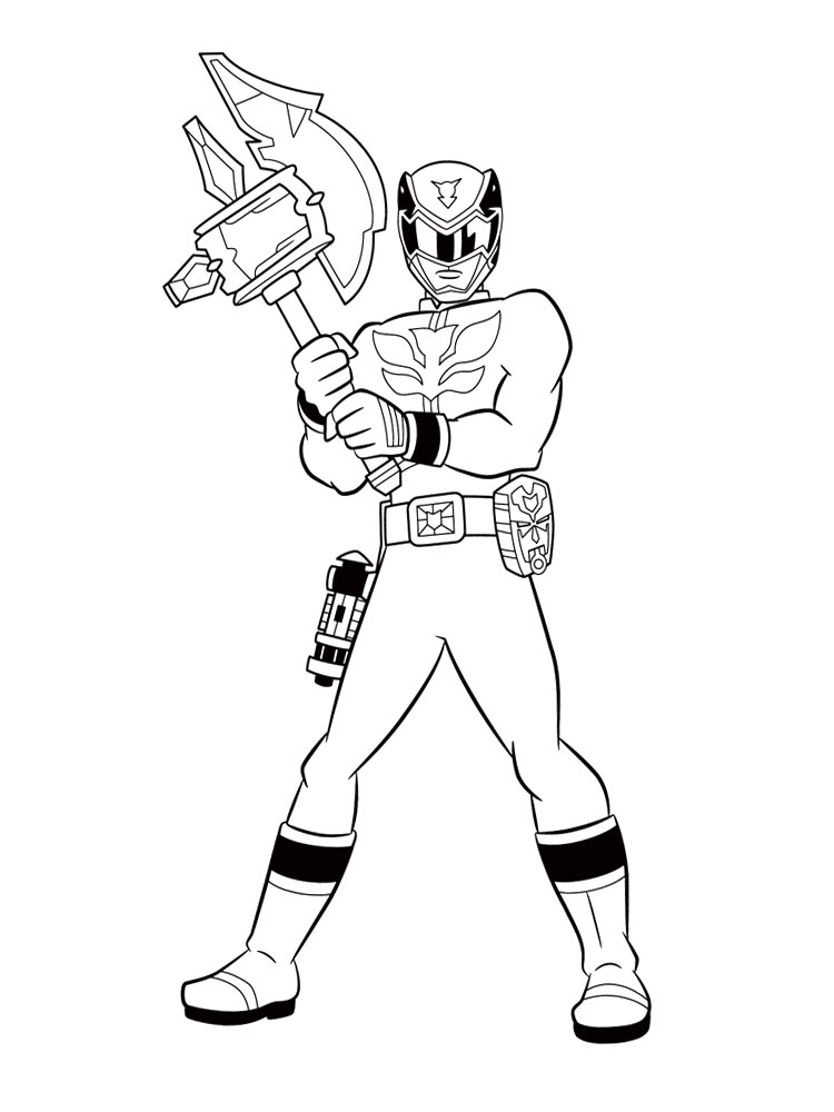 Dibujo de Fuerte energía Guardabosque para Colorear