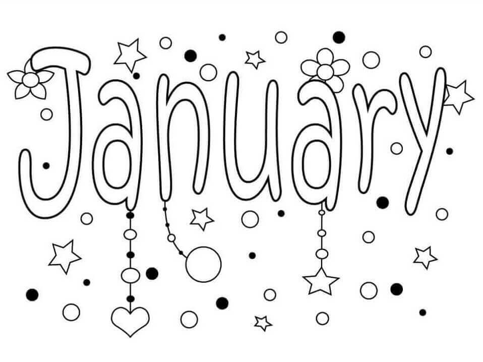 Dibujo de 3 de Enero para Colorear