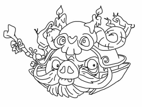 Dibujo de Equipo de Cerdo para Colorear