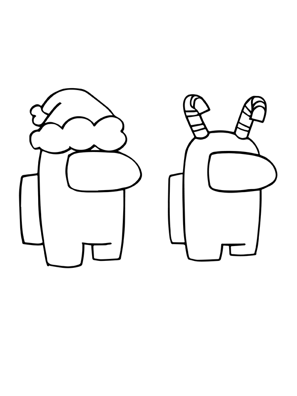 Dibujo de Dos Entre Nosotros Pap Noel P Gina para Colorear