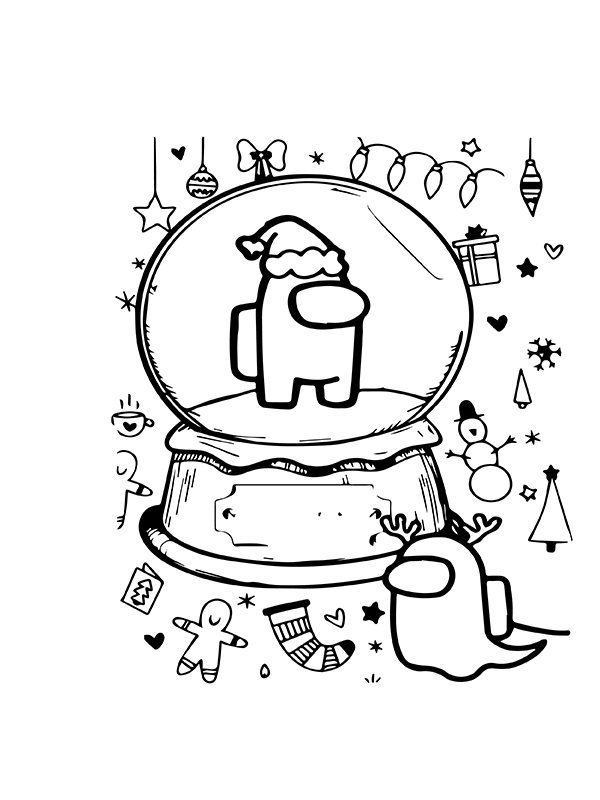 Dibujo de Dulces de Navidad y Regalos Entre Nosotros P Gina para Colorear