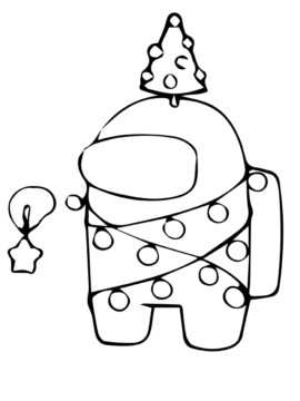Dibujo de Luces de Navidad y Entre Nosotros P Gina para Colorear