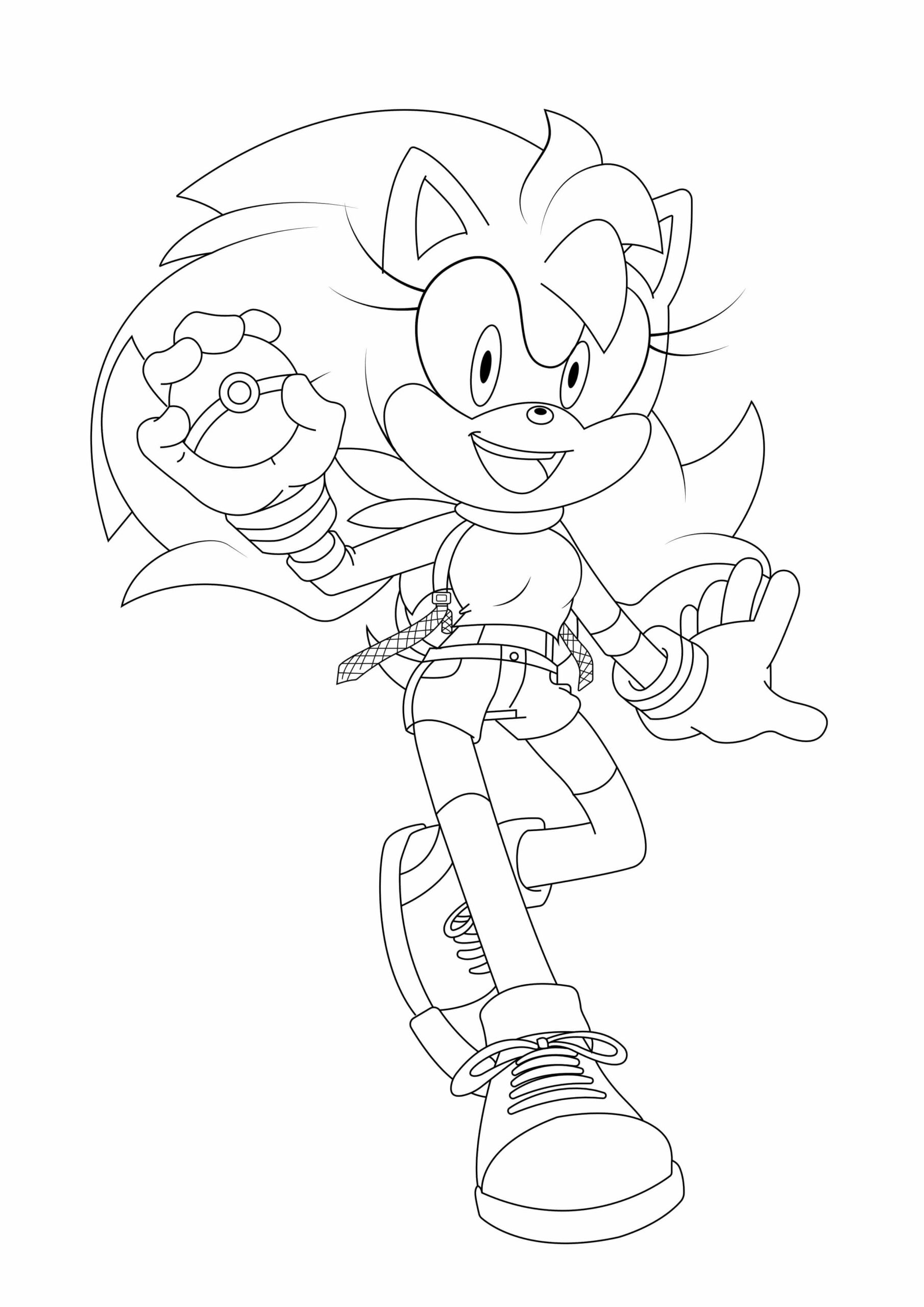 Dibujo de Aurora el Erizo para Colorear