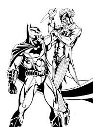 Dibujo de Batman Vs Joker para Colorear