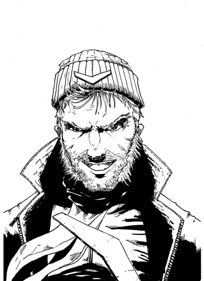 Dibujo de Enfrntate al Capitn Boomerang para Colorear