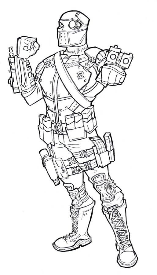 Dibujo de Genial Deadshot para Colorear