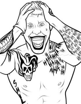 Dibujo de Joker Estpido para Colorear