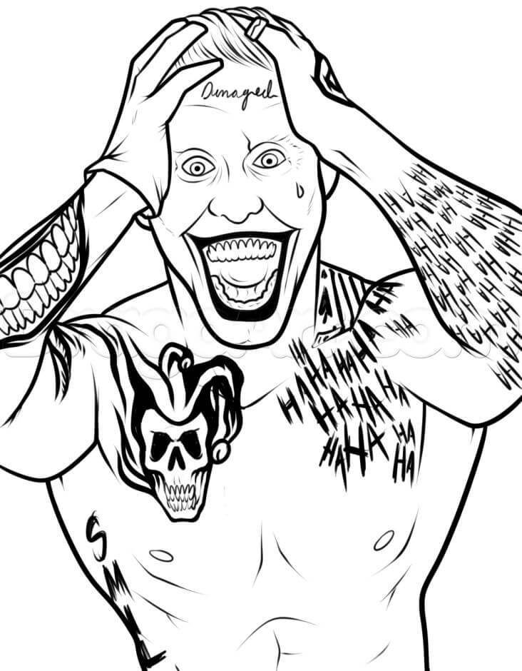 Dibujo de Joker Estpido para Colorear