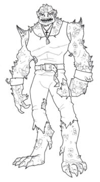 Dibujo de Killercroc para Colorear