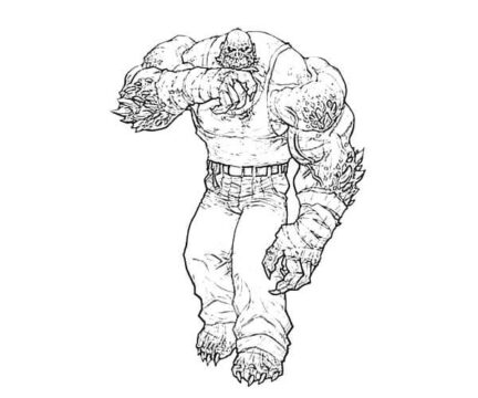 Dibujo de Killercroc Caminando para Colorear