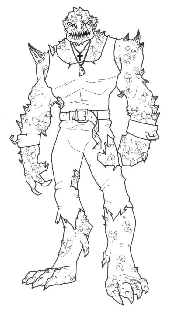Dibujo de Killercroc para Colorear